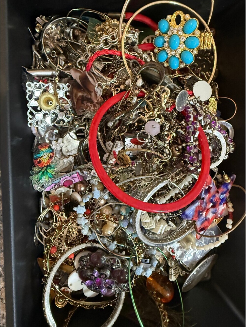 Mixed Lot of Vintage and Costume Bracelets and Charms